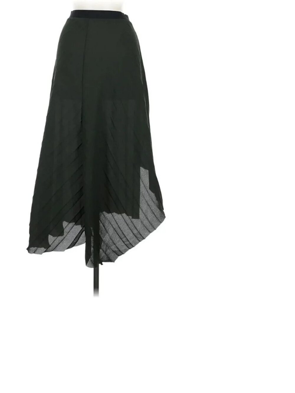 COS Black Asymmetrical Pleated Midi Skirt stunning fashion